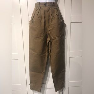 Isabel Etoile Marant brown canvas utility barrel pants size 36